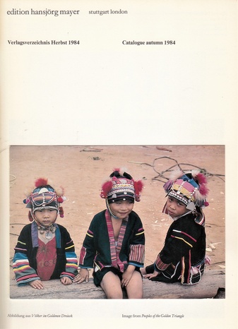 edition hansjörg mayer. Verlagsverzeichnis Herbst/ Catalogue autumn 1984