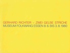 Gerhard Richter - Zwei gelbe Striche