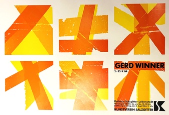 Gerd Winner. 2.-23.9.‘84. Kunstverein Salzgitter, 1984 [Ausstellungsplakat/ exhibition poster]