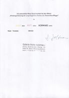 MARY BAUERMEISTER. [Unterstützung der Aktion:] 'Wiedergewinnung der ursprünglichen Farben der Deutschlandflagge'