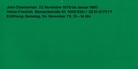 JOHN CHAMBERLAIN. 23 November 1979 bis Januar 1980, Heiner Friedrich Köln [invitation card/ Einladungskarte]