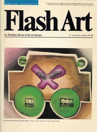 Flash Art No. 10, Mars 1986. Edition Francaise