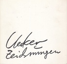 Günther Uecker. Zeichnungen [Kunstmuseum Düsseldorf, 9.10. - 27.11.1975]