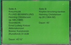 Henning Christiansen. Kreuzmusik. FLUXID BEHANDLUNG [Edition]