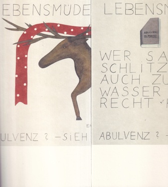 FRUTZ SCHWEGLER [VON BREECH]: HIRSCH MIT DEM ROTEN SCHAL