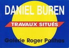DANIEL BUREN. TRAVAUX SITUES. Galerie Roger Pailhas Marseille, 1991 [invitation card/ Einladungskarte]