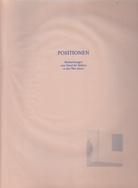 POSITIONEN. Beobachtungen zum Stand der Malerei in den 90er Jahren