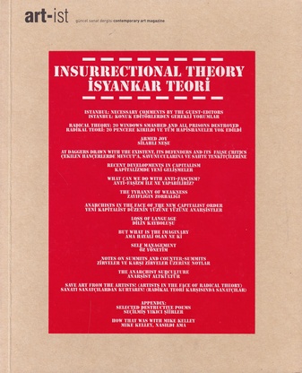 art-ist # 2, Ocak/ January 2005. güncel sanat dergisi/ contemporary art magazine: INTERNATIONAL THEORY/ ISYANKAR TEORI