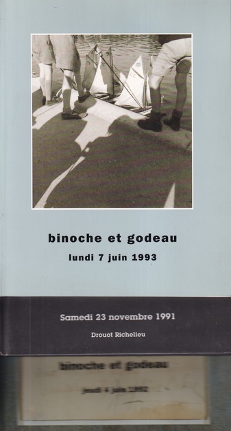 binoche et godeau: Photographies. Vente du samedi 23 novembre 1991/ PHOTOGRAPHIES XIXe, MODERNES ET CONTEMPORAINES. VENTE DU JEUDI 4 JUIN 1992/ PHOTOGRAPHIES. VENTE DU LUNDI 7 JUIN 1993/