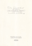 Fritz Schwegler von Breech. das unbewegliche Theater. 28.8.-14.11.2004, Kunsthalle Düsseldorf