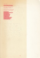 STABILE SEITENLAGE. VON DER KOMPLEXITÄT BILDENDER KUNST