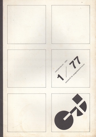 nothpforten-str. heft: 1/ 77 [1977]. zeitschrift für zeitgenössische kunst. Heijo hangen