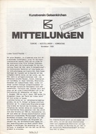 Kunstverein Gelsenkirchen. MITTEILUNGEN.  TERMINE - AUSSTELLUNGEN - KOMMENTARE. November 1988