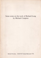 Some notes on the work of Richard Long by Michael Compton