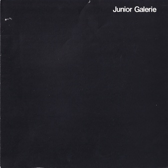 Adolf Luther. Einladungskarte - zur Eröffnung der neuen Junior Galerie in Hannover, 2. September 1977