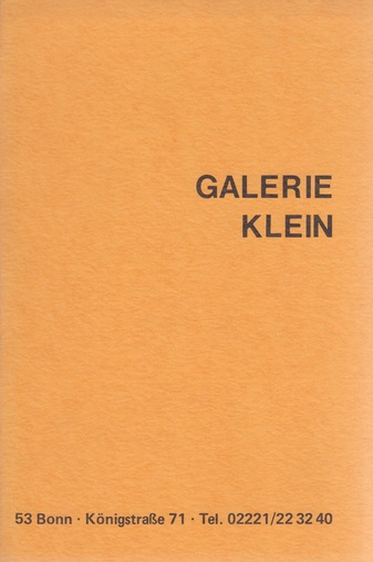 GALERIE KLEIN