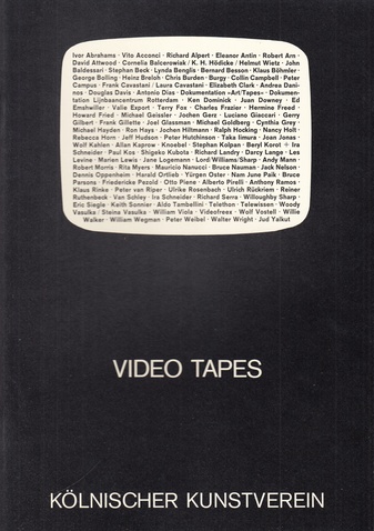 VIDEO TAPES/ VIDEO BÄNDER