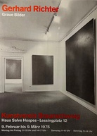 Gerhard Richter. Graue Bilder. Kunstverein Braunschweig, 9. Februar bis 9. März 1975 [Ausstellungsplakat/ exhibition poster]