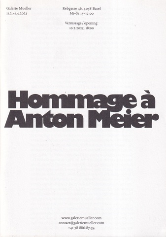 Hommage a Anton Meier