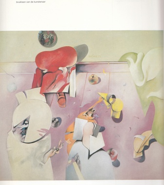 Pierre van Soest. met Jan van Eyck op bezoek bij de Familie Arnofini. Stedelijk Museum Amsterdam, 13.1.-26.2.1978. Cat, Nr. 632