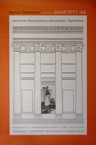 Hanne Darboven - QUARTETT >88<. Ausstellung Nr. 21 - Portikus Frankfurt am Main - 17. März - 16. April 1990 [Ausstellungsplakat/ exhibiton poster]