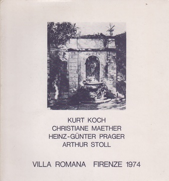 KUNSTPREIS. VILLA ROMANA. FLORENZ1974