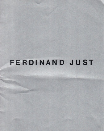 Ferdinand Just. Tyskland. Skripturala. Skulpturer.