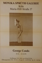 George Condo. 15.11. - 21.12.1991. MONIKA SPRÜTH GALERIE, KÖLN [Ausstellungsplakat/ exhibiton poster]