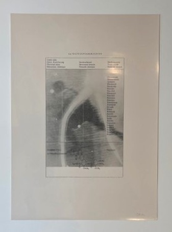 Sigmar Polke. Fernsehbild Eishockey (Rauwolfialkaloide). Edition 1973