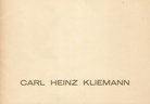Carl Heinz Kliemann. Aquarelle - Tuschzeichnungen - Graphik.
