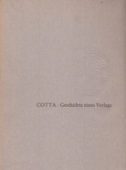 Cotta. Geschichte eines Verlags (1659-1959)