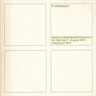 R. Wittenborn.  30. Mai bis 17. August 1975, Kestner-Gesellschaft Hannover, Katalog 3/ 1975