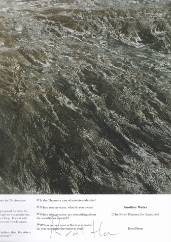 Roni Horn. ANOTHER WATER (signiert/ signed)