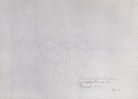FRED SANDBACK. Zeichnungen 1965 - 1987. [invitation card/ Einladungskarte]. März 1988, Galerie Fred Jahn München 