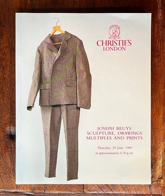JOSEPH BEUYS. SCULPTURE, DRAWINGS, MULTIPLES AND PRINTS. Christie's London, Thursday 29 June 1989