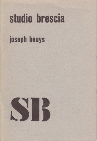 studio brescia. mostra numero 21. Joseph Beuys