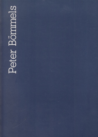 Peter Bömmels. XVIII. Bienal de Sao Paulo, 4 outubro - 16 dezembro 1985, Republica Federal da Alemanha