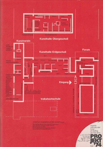 Projekt '74. Ausstellungsführer. Kunst bleibt Kunst. Aspekte internationaler Kunst am Anfang der 70er Jahre.