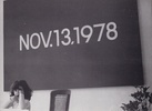 ON KAWARA. DATE-PAINTINGS 1979 BEI KONRAD FISCHER, 19. JUNI - 18. JULI 1980 [invitation postcard/ Einladungskarte]