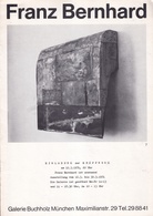 Franz Bernhard. Einladung zur Eröffnung am 12.3.1974, Galerie Buchholz München