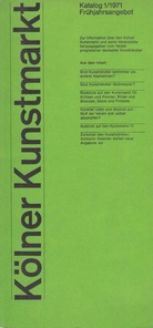 Kölner Kunstmarkt. Frühjahrskatalog 1/1971