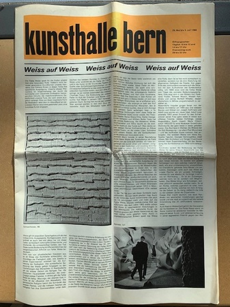 Weiss auf Weiss. kunsthalle bern, 25. Mai bis 3. Juli 1966