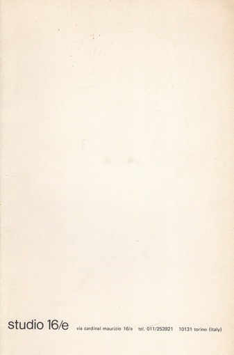 studio 16/e, torino, 16 febbraio 1976. mario tozzi/ pietro cazzola/ davide vessio/ dario boggione.