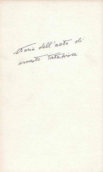 Storia dell'arte di Ernesto Tatafiore