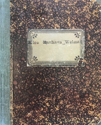 Paul Klee.Beiträge zur bildnerischen Formlehre. Faksimilierte Ausgabe des Originalmanuskripts von Paul Klees erstem Vortragszyklus am staatlichen Bauhaus Weimar 1921/ 22