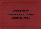 TRACES. Joseph Beuys/ Marcel Broodthaers/ Antoni Tapies. John Gibson Gallery New York, March 25 - April 22, 1989 [invitation card/ Einladungskarte]