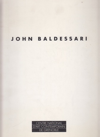 JOHN BALDESSARI. 'Composition for Violin and Voices (males)'