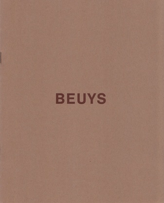 Joseph Beuys. Objekte und Zeichnungen aus der Sammlung van der Grinten
