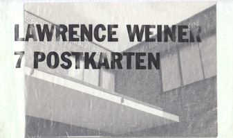 LAWRENCE WEINER. 7 POSTKARTEN