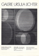 GALERIE URSULA LICHTER. CRUZ-DIEZ. Physichromien. Einladungskarte